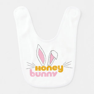 Sweet Happy Hunny Bunny Honey Rabbit Art Baby Bib