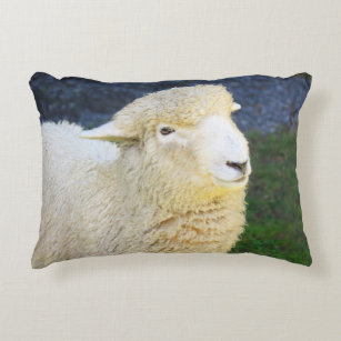 Custom Lambs Wool Decorative Sheep Pillow