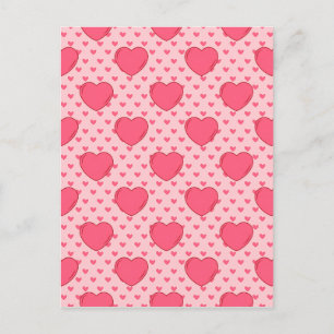 Sweet Happy Valentine’s Day Red Heart for Lovers Postcard