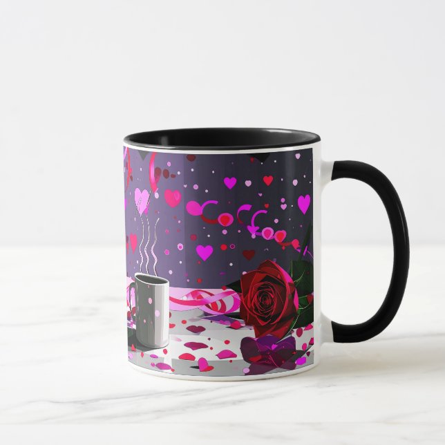 Sweet Happy Valentine's Day With All My Love Mug (Right)