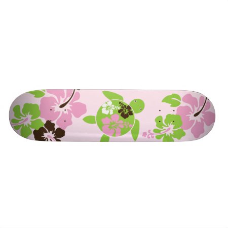 Sweet Hawaiian Honu Girl Skateboard