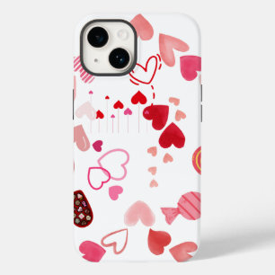 Sweet heart around sweet candies Case-Mate iPhone 14 case