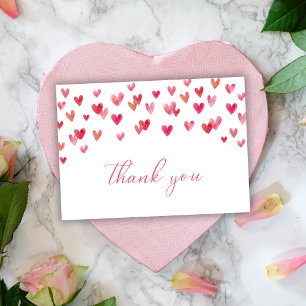 Sweet heart Baby Shower Thank You Card