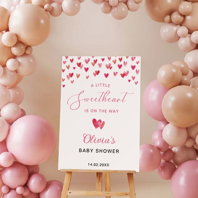 Sweet Heart Baby Shower Welcome Foam Board (Creator Uploaded)