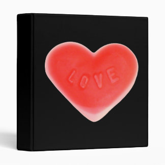 Sweet Heart Black ring binder
