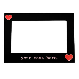 Sweet Heart Black 'text' magnetic frame