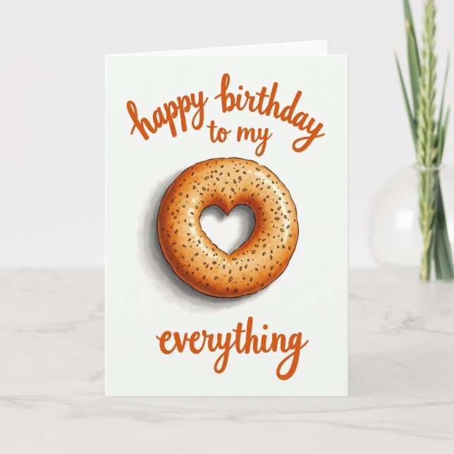 Sweet Heart Bread Birthday Card (Front)