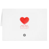 Sweet Heart greetings card (Back Horizontal)