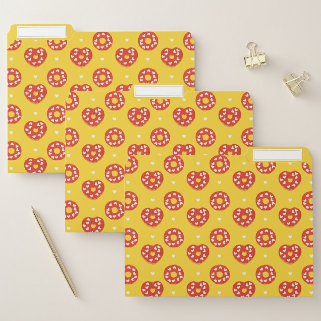 Sweet Heart Love Cake Donut Party File Folder (Set)