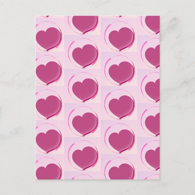 Sweet heart pattern!! postcard (Front)