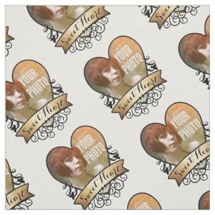 Sweet Heart Personalized Photo Fabric