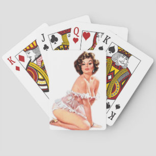 Sweet Heart Pin Up Poker Cards