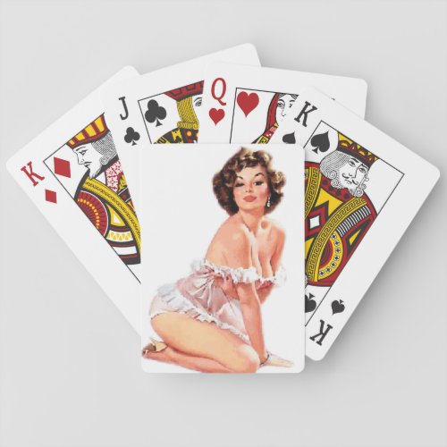 Sweet Heart Pin Up Poker Cards