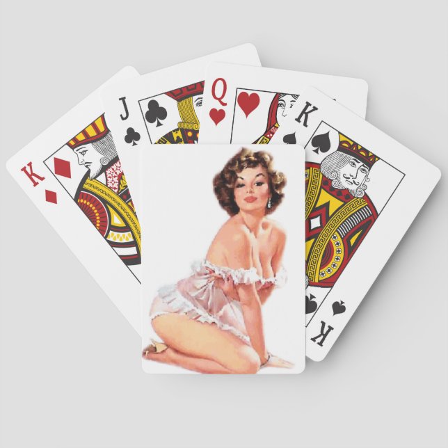 Sweet Heart Pin Up Poker Cards (Back)