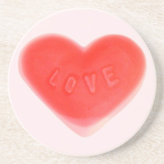 Sweet Heart Pink coaster round