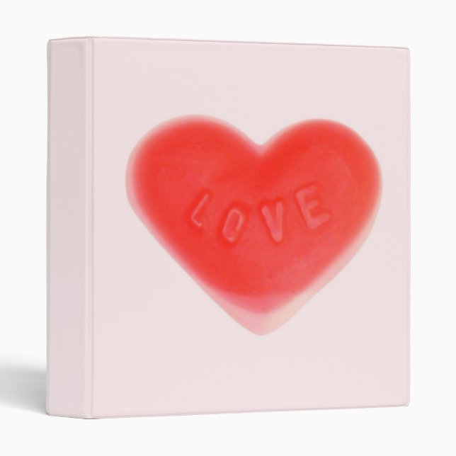 Sweet Heart Pink ring binder (Front/Spine)