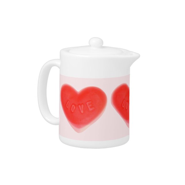 Sweet Heart Pink teapot (Left)