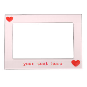 Sweet Heart Pink 'text' magnetic frame