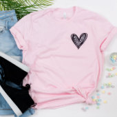 Sweet Heart Pocket Cotton And Polyester T-Shirt (Front)