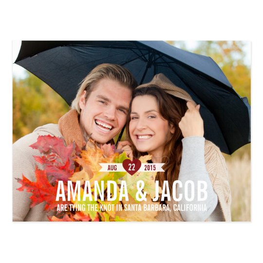 Sweet Heart Save The Date Card