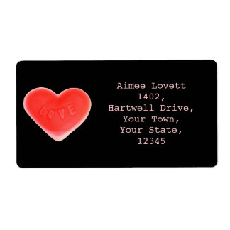 Sweet Heart shipping label