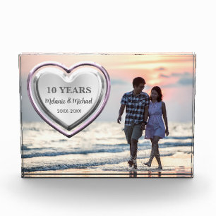 Sweet Heart Single Photo 10th or Any Anniversary Block