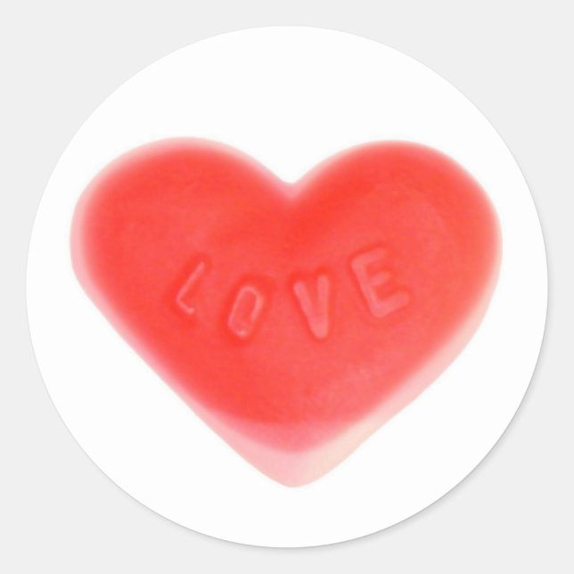 Sweet Heart sticker round (Front)