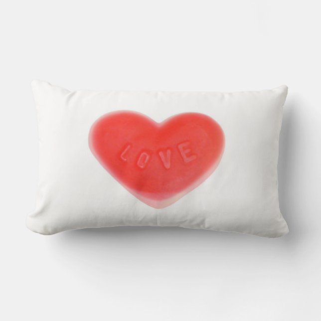 Sweet Heart text throw pillow lumbar (Front)