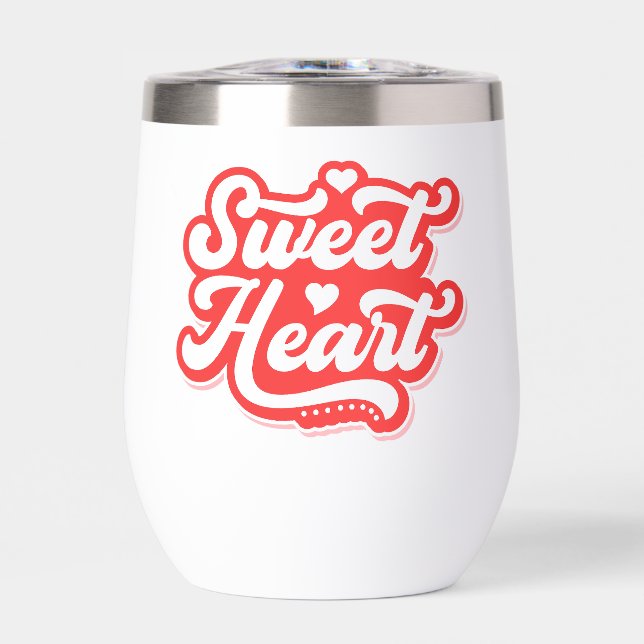 Sweet Heart Thermal Wine Tumbler (Front)