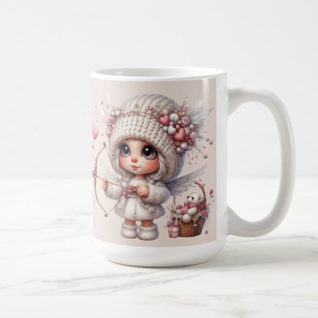 Sweet Heart Valentines Ceramic 15 oz Mug (Right)
