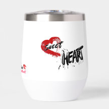 Sweet Heart Wine Tumbler