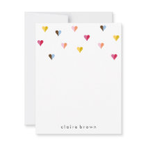 Sweet Hearts A2 Stationery - Multi Color Note Card Sweet Hearts A2 Stationery - Multi Color Note Card