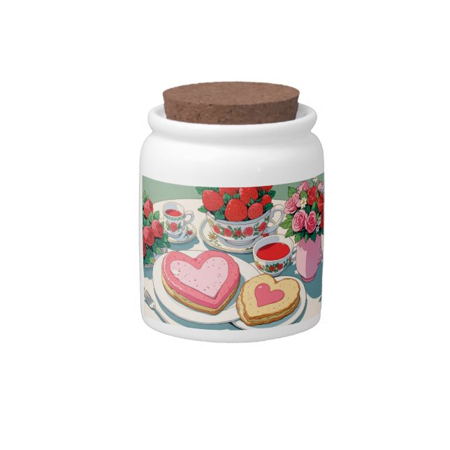 Sweet hearts candy jar (Front)