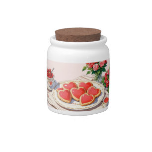 Sweet hearts candy jar