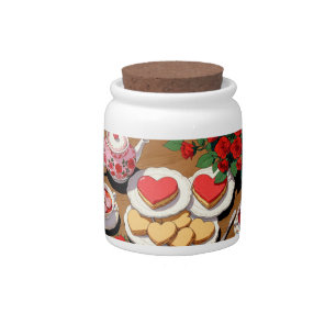 Sweet hearts candy jar
