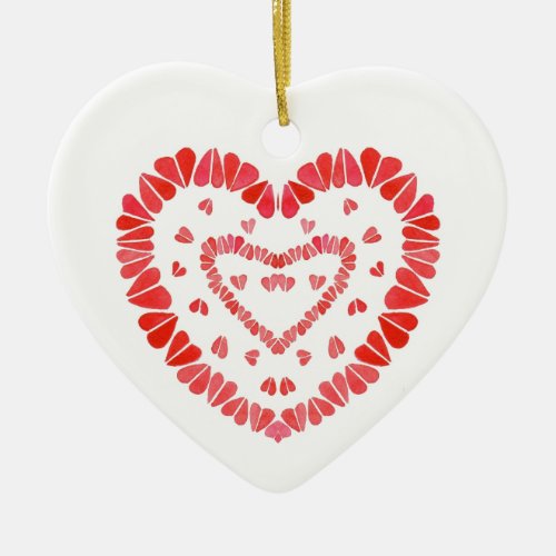 SWEET HEARTS Ceramic Heart Ornament