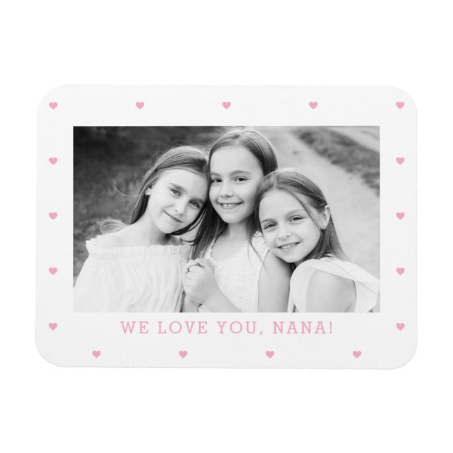 Sweet Hearts EDITABLE COLOR Custom Magnet (Horizontal)