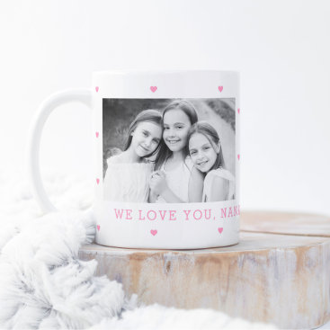 Sweet Hearts EDITABLE COLOR Custom Photo Mug