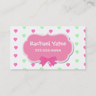 Sweet Hearts Girl's Play Date Card