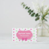 Sweet Hearts Girl's Play Date Card (Standing Front)