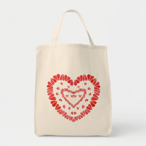 SWEET HEARTS Grocery Tote Bag 