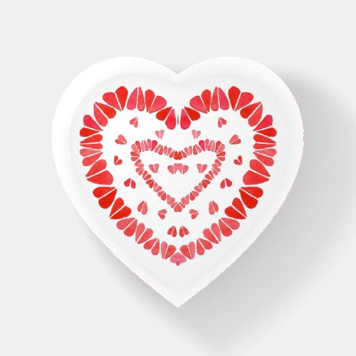 SWEET HEARTS Heart Paperweight