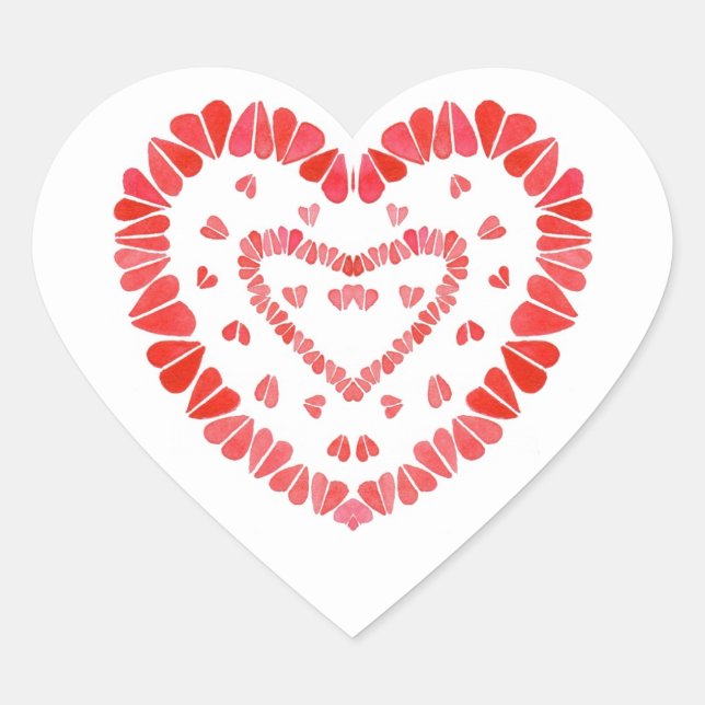 SWEET HEARTS Heart Stickers (Front)