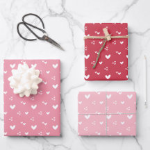 Sweet Hearts Pattern Red and Pink