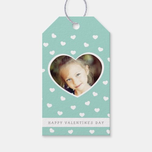 Sweet Hearts Photo Valentines Gift Tags  Mint