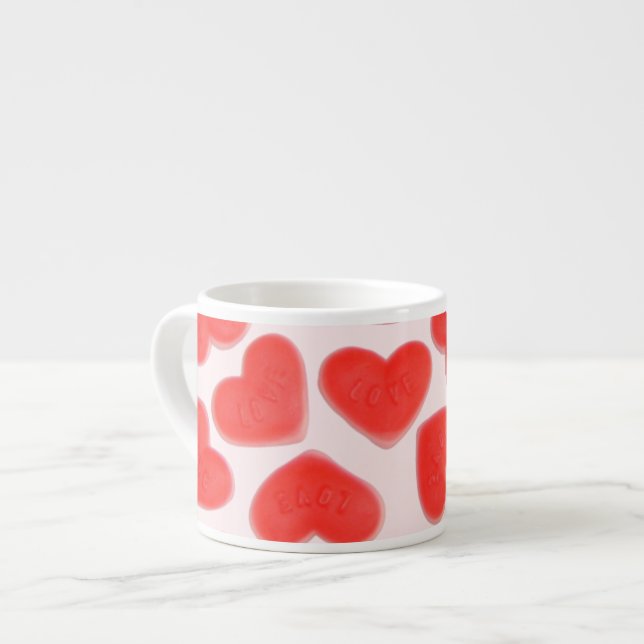 Sweet Hearts Pink espresso mug (Front Left)