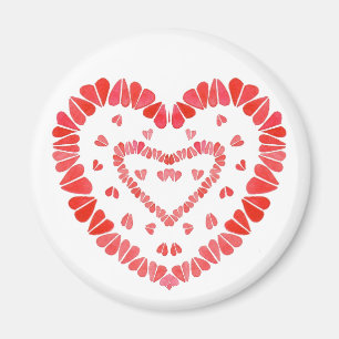SWEET HEARTS Round Magnet