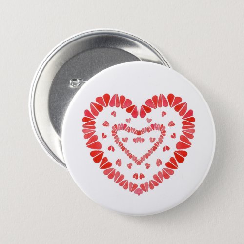 SWEET HEARTS Round Pin Button