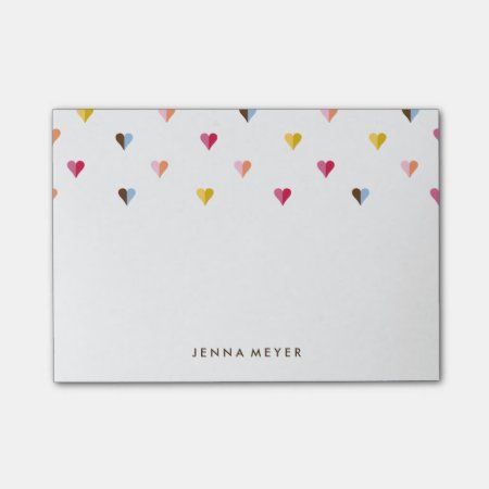 Sweet Hearts Small - Multi Colored Post-it Notes