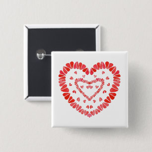 SWEET HEARTS Square Button